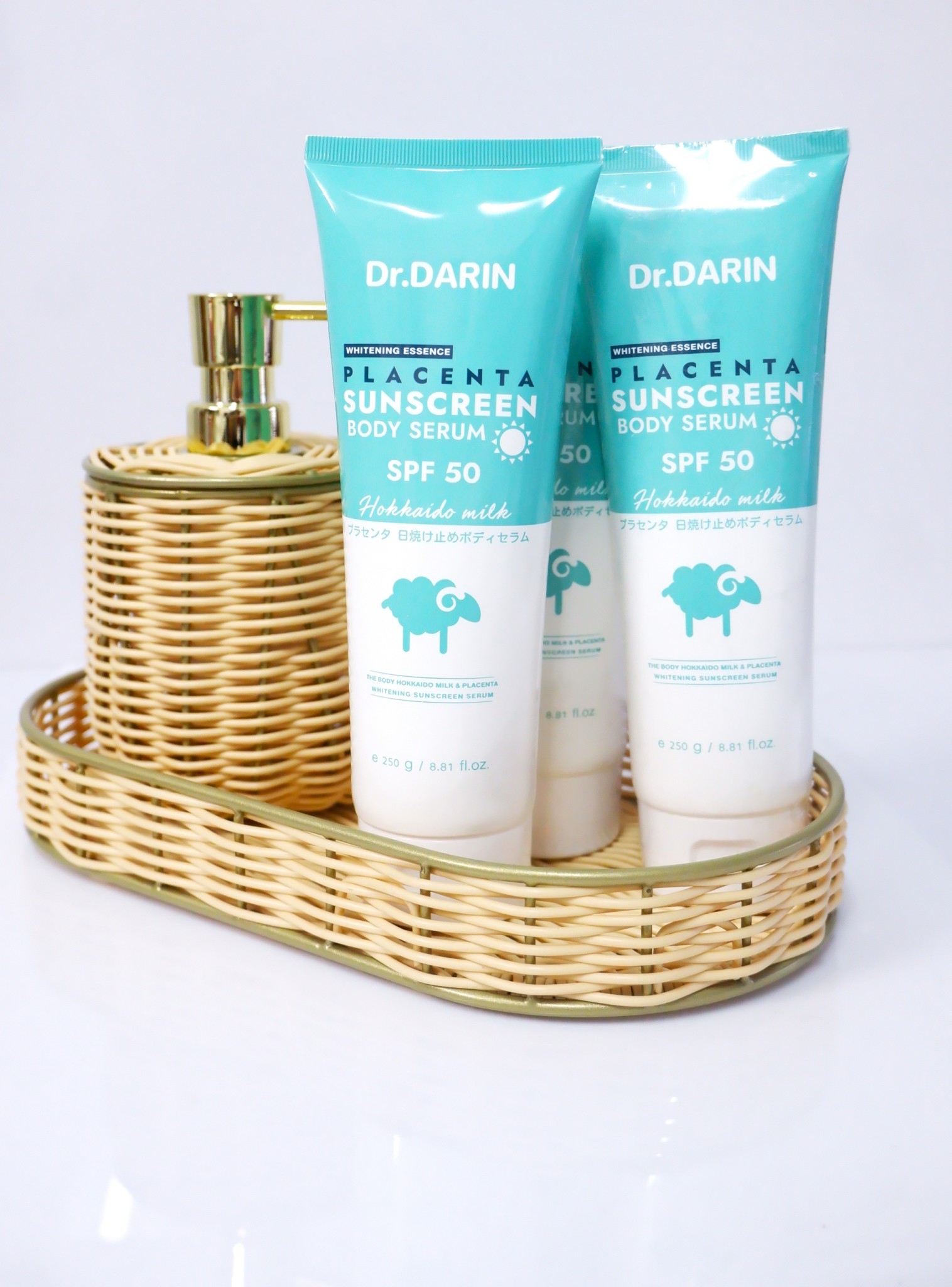 Placenta sunscreen body serum slide 4